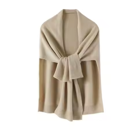 Chal de punto para Mujer, abrigo cálido de moda coreana, cárdigan de color sólido salvaje, Poncho pa
