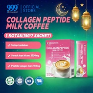 9YOUNG-BASIC 3 In 1 Collagen Peptide Milk Coffee (15g x 7 Sachets)