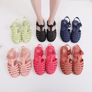 Plus size Jelly Shoes Girls' Bird's Nest Sandals Children's Plastic Shoes Porous Shoes Hollow out Middle and Big Children's Sandals Parent-Child Shoes