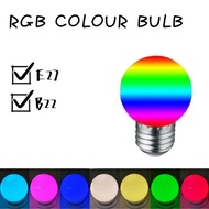Hot Item RGB Led Colour Bulb Mentol Raya B22 E27