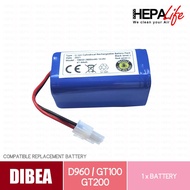 DIBEA D960 GT100 GT200 ECOVACS 540 Compatible Battery