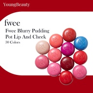 fwee FWEE Blurry Pudding Pot Lip and Cheek Tint 30 Colors | Keyring + Sticker | Lip Brush