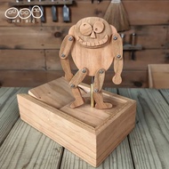 Funny  toys can dance little wooden people, can move decompression toys Wooden fun performance toys 