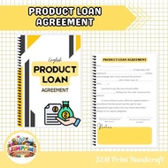 PRODUCT LOAN AGREEMENT (ENGLISH & TAGALOG VERSION) / A5 / 50 SHEETS BACK-TO-BACK PRINTS)