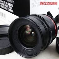 Samyang 16mm T2.2 ED AS UMC Aspherical CS APS-C Lens for Nikon F mount video DSLR camera 廣角單反電影鏡頭 尼康D500 D7500 D5600適用 可換購接環轉 Sony OM-D Fuji Canon Nikon Z
