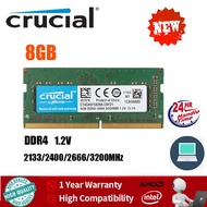 【Fast shipping】Crucial  8GB Notebook Memory  RAM DDR4 SODIMM 2133/2400/2666/3200MHz 260Pin 1.2V RAM PC4-17000 19200 12800  21300 25600 RAM FOR  laptop