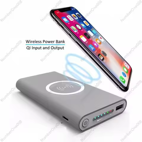 Three-in-One Wireless Charger Power Bank MAh Ultra-Thin Large Capacity Power Bank