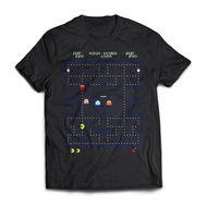 [Ready Stock XS-8XL] Pacman Game Short Sleeve Casual Graphic Tshirt