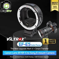 Viltrox Adapter EF-E5 OLED Screen (Mark V) Mount Lens Auto Focus Convert Canon To Sony Camera-Digilife 1 Year Shop