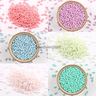 Glass beads peanut beads | Glass bean beads +- 120pcs colorful