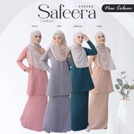 BAJU KURUNG BRIDESMAID TUNIKMY  l  KURUNG SAFEERA - Material EMBROIDERY CREPE - IRONLESS - nude - peach - emerald - grey