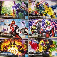 懞面超人 Figure-rise 假面騎士 系列 🟠A. 假面騎士 響鬼  ⚫B. 假面騎士 W KAMEN  RIDER 月神手槍型態 🟣C. 假面騎士 電王  🔴D. 假面騎士 Geiz  🔵E.