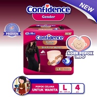 CONFIDENCE Adult Pants Gender Women L 4 Diapers Adult Women's Pants L4