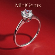 MiniGems แหวน เงินแท้ 92.5 เพชรสวิส(CZ) แหวนคู่ แหวนแต่งงาน แหวนผู้หญิง แหวนผู้ชาย 06293