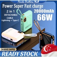 【READY STOCK】PowerBank Mini Fast Charging 66W 20000mAh Portable Charger Small Lightweight Power Bank