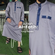 Gamis Jubah Thobe AL FATIH Pria Laki-Laki Dewasa Terbaru 2021 Modern Katun Toyobo Lengan Panjang Tur