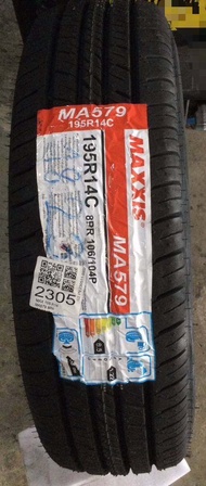 Maxxis 195R14 MA579 ขอบ 14 ยางใหม่ปี 2025 ( 1 เส้น) แถมจุกลมยาง 1 อัน