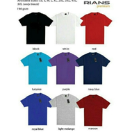 Rians Premium  100% Cotton Plain T-shirt 190 GSM