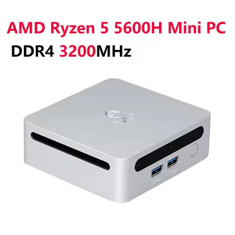 SZBOX AMD Ryzen 5 5600H Windows 11 Mini PC DDR4 3200MHz 16GB 512GB NVMe SSD 2*DDR4 Slots WIFI6 Deskt