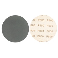 ABRASIVE MALL WATERPROOF SAND PAPER 5" 5INCH 125CM BLACK SAND VELCO DISC ROUND TYPE SANDING DISC
