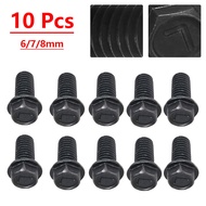 10pcs Saw Blade Screw M8 M7 M6 Left Hand Thread Hex Flange For Cutting Machine