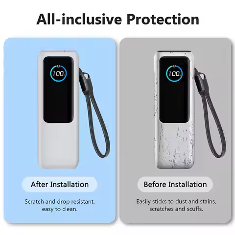 Portable Charger Protective Case Silicone Case Travel Carrying Case TF/SIM Storage Bag For Anker Zol