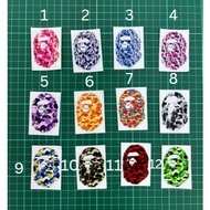 Priting Sticker Bape Design (Tidak Pantul cahaya)