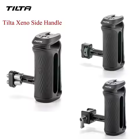 TILTA TA-XSH1-B Xeno Side Handle 1/4"-20 with Locating Pins/NATO/Dual 1/4"-20 for camera cage for So