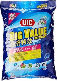 UIC Big Value Laundry Powder Detergent, Regular, Floral & Fruity, 5kg