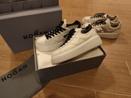 全新超好著Hogan 厚底白色波鞋餅乾鞋