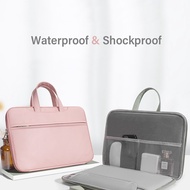 ~ Laptop Sleeve for MacBook Air Pro M1 M2 chip 11 12 13 14 15 16 Inch HP Leather Handbag Laptop Waterproof Shockproof bag