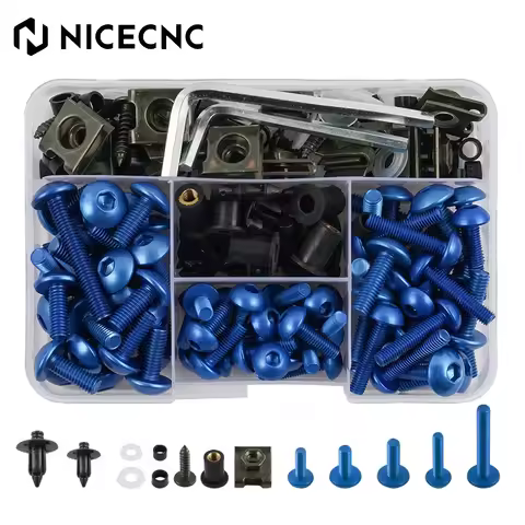 190PCS Fairing Bolt Nut Screw Kit Fairing Bolt Screws For Yamaha TDM 850 900/A TMAX 500/530 SX/DX SR