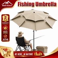WTHB Fishing Umbrella Adjustable Payung Mancing Beach Besar Portable 360° Camping Patio Umbrella