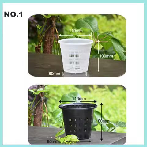 Mesh Grow Pot Net Cup Plastic Basket Orchid Plant Flowers Planting Nursery Pots Breathable Hydroponi