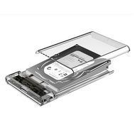 Computer hard drive case USB3.0 to SATA3 tool-free 8TB transparent external SSD hard drive case for 