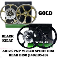 AR125 CUSTOM REAR DISC SPORT RIM SET Y15/LC V8/Y125Z