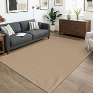 KOZYFLY Washable Area Rug 5x7 Ft Rubber Backed Non Slip Rugs For Living Room Braided Cotton Bedroom 