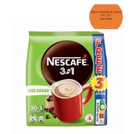 Nescafe 3 in 1 Instant Coffee - Original (Less Sugar) 33x14g