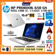 HP PROBOOK 650 G8 ULTRABOOK - INTEL® CORE™ I5 -1145G7 11TH GENERATION / INTEL® IRIS® XE GRAPHICS / 3