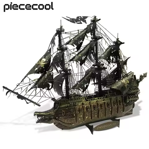 Piececool Model Building Kits The Flying Dutchman 3D Puzzle Metal DIY Set Jigsaw for Adult Gifts