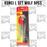 Wolf Hex Key Set 9Pcs Long Wolf L Key Set Long Wolf L Key