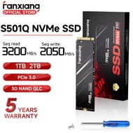 Fanxiang S501Q NVMe SSD M.2 2280 PCIe 3.0*4 3200Mb/s 512GB 1TB for Laptop and PC Desktops