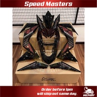 SPEED MASTER Body Cover HONDA RS150 V1 &amp; V2 Magic Boy CoverSet Black Crystal Grey Batman Red HP4 V1 V2 Winner
