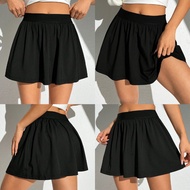 SILKY SKORT FOR WOMEN SKIRT INNER CYCLING SHORT PALDA ABOVE THE KNEE ZUMBA COSTUME HIGH WAIST SHORTS