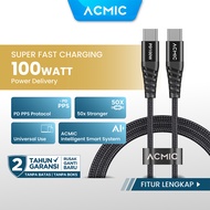 ACMIC PDC200 / PDC200e Cable 2M USB C to USB C Power Delivery PD 100W