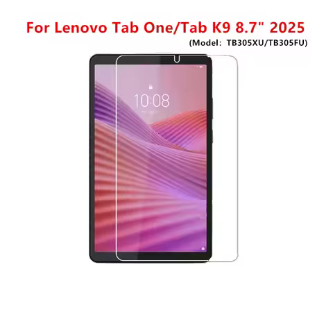 2Pcs Tempered Glass Film For Lenovo Tab One 8.7 inch 2025 9H HD Scratch Screen Protector Tab K9 TB30