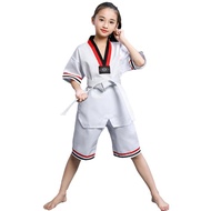 2023 New Taekwondo Uniform for Kids Adult 110cm-190cm Karate Uniform for Kids Shift Long Sleeves Mar