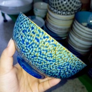 6-Inch Ceramic Cup Curry Ramen Japanese Sea Pattern Made Of Good Quality Can Be Used In The Microwav