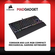 CORSAIR K65 LUX RGB Compact Mechanical Gaming Keyboard - CHEERY MX RGB Red