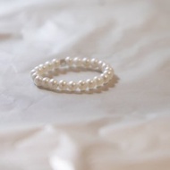 珍珠- 六月誕生石 925 SILVER天然淡水珍珠2.5-3mm- 細緻線戒